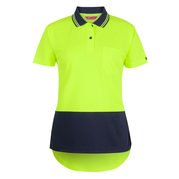 JB's Ladies Hi Vis S/S Drop Tail Polo Thumbnail
