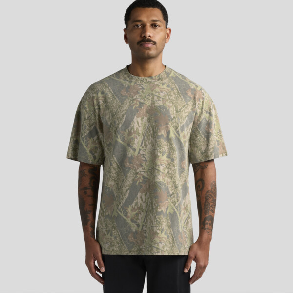 AS Colour Mens Heavy Faded Camo Tee Thumbnail